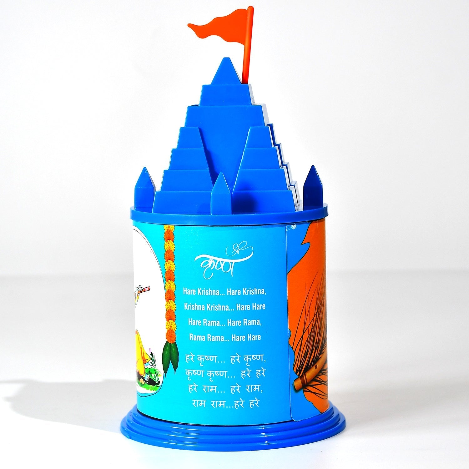 Temple-shaped coin saving box Temple-shaped coin saving box